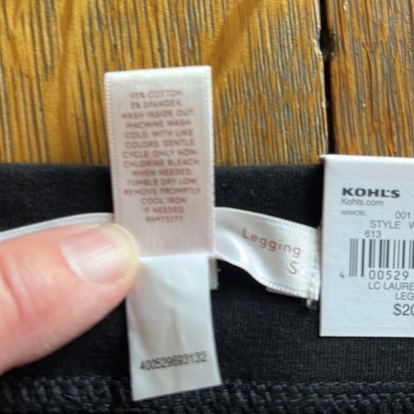 NWT LC Lauren Conrad mid rise leggings black size small skinny super slim - Picture 13 of 13